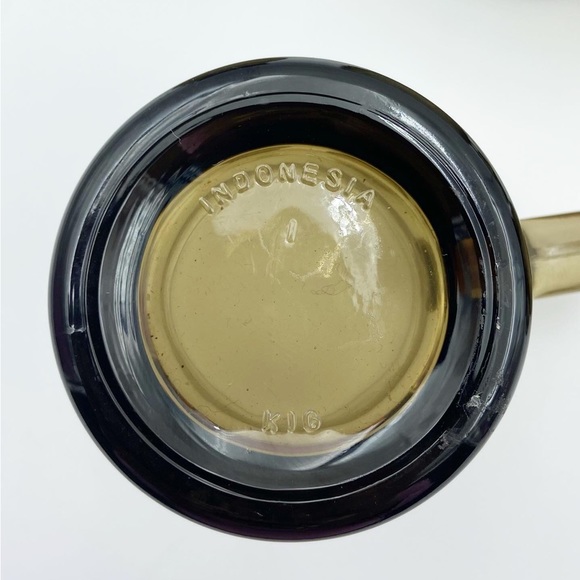 Vintage KIG Smoked Glass Mugs - Picture 3 of 3